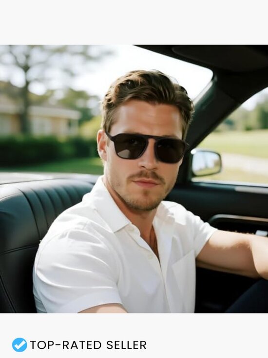 Polarized Retro Aviator Sunglasses Classic Driving Sports Square Frame
